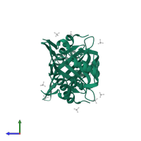 Steroid Delta-isomerase in PDB entry 3mki, assembly 1, side view.