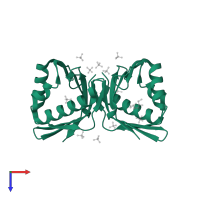 Steroid Delta-isomerase in PDB entry 3mki, assembly 1, top view.