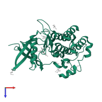 Activin receptor type-1 in PDB entry 3mtf, assembly 2, top view.