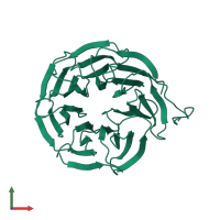 WD repeat-containing protein 5 in PDB entry 3n0d, assembly 1, front view.