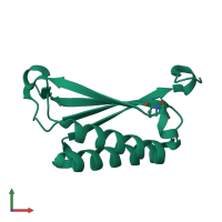 PDB entry 3n4h coloured by chain, front view.