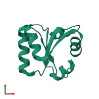 PDB entry 3n4y coloured by chain, front view.