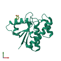 PDB entry 3n8i coloured by chain, front view.