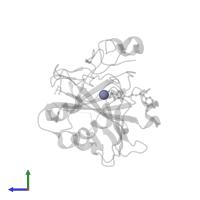 ZINC ION in PDB entry 3nb5, assembly 1, side view.