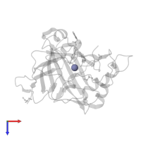 ZINC ION in PDB entry 3nb5, assembly 1, top view.