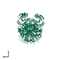 Histidine--tRNA ligase in PDB entry 3net, assembly 1, side view.