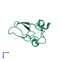 E3 ubiquitin-protein ligase UBR1 in PDB entry 3nim, assembly 4, top view.