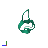 PDB entry 3njw coloured by chain, side view.