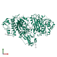 Ectonucleotide pyrophosphatase/phosphodiesterase family member 2 in PDB entry 3nko, assembly 1, front view.