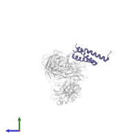 Staphylococcal complement inhibitor in PDB entry 3nms, assembly 1, side view.