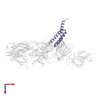 Staphylococcal complement inhibitor in PDB entry 3nms, assembly 1, top view.