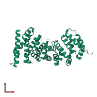 Adenomatous polyposis coli protein in PDB entry 3nmx, assembly 1, front view.