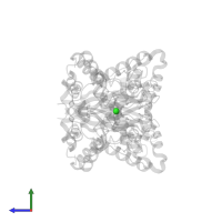CHLORIDE ION in PDB entry 3nnf, assembly 1, side view.