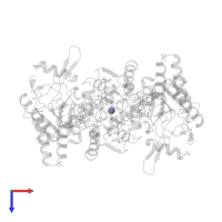 ZINC ION in PDB entry 3nos, assembly 1, top view.