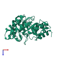 deoxyribose phosphate aldolase in PDB entry 3npw, assembly 1, top view.