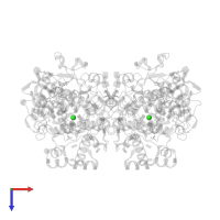 CHLORIDE ION in PDB entry 3nt1, assembly 1, top view.