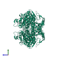 Prostaglandin G/H synthase 2 in PDB entry 3ntb, assembly 1, side view.