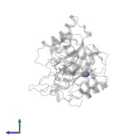 ZINC ION in PDB entry 3nty, assembly 1, side view.
