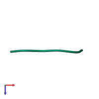 PDB entry 3nvg coloured by chain, top view.