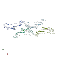 PDB entry 3nw8 coloured by chain, front view.
