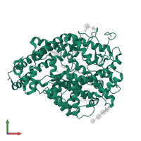 Angiotensin-converting enzyme, soluble form in PDB entry 3nxq, assembly 2, front view.