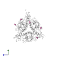 ACETIC ACID in PDB entry 3nz2, assembly 1, side view.