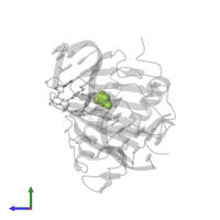 SUCCINIC ACID in PDB entry 3o1t, assembly 1, side view.