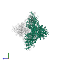 ATP-dependent 6-phosphofructokinase subunit alpha in PDB entry 3o8o, assembly 1, side view.