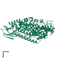 Polyunsaturated fatty acid 5-lipoxygenase in PDB entry 3o8y, assembly 1, top view.