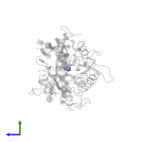 CARBONATE ION in PDB entry 3o97, assembly 1, side view.
