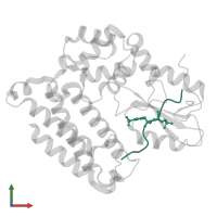 Epidermal growth factor receptor in PDB entry 3ob2, assembly 1, front view.