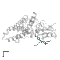 Epidermal growth factor receptor in PDB entry 3ob2, assembly 1, top view.