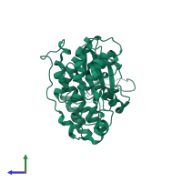 Mitogen-activated protein kinase 14 in PDB entry 3oc1, assembly 1, side view.