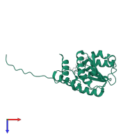 Catechol O-methyltransferase in PDB entry 3oe5, assembly 1, top view.