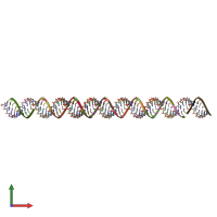 PDB entry 3ok4 coloured by chain, front view.