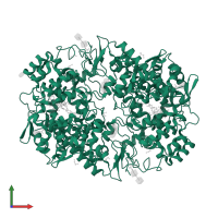 Prostaglandin G/H synthase 2 in PDB entry 3olt, assembly 1, front view.