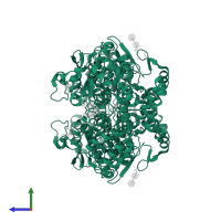 Prostaglandin G/H synthase 2 in PDB entry 3olt, assembly 1, side view.