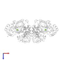 MAGNESIUM ION in PDB entry 3ouz, assembly 1, top view.