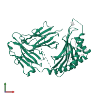Beta-2-microglobulin in PDB entry 3ov6, assembly 1, front view.