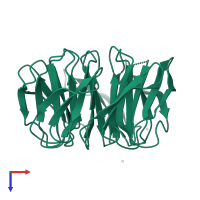 Superkiller complex protein 8 in PDB entry 3ow8, assembly 1, top view.