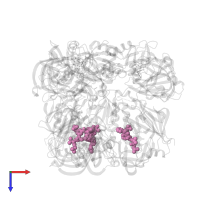 (2S,4S)-4-hydroxy-2-(1-methylethyl)-4-[(4R,13S)-18-[methyl(methylsulfonyl)amino]-2,15-dioxo-4-phenyl-11-oxa-3,14-diazatricyclo[14.3.1.1~5,9~]henicosa-1(20),5(21),6,8,16,18-hexaen-13-yl]-N-(2-methylpropyl)butanamide in PDB entry 3own, assembly 5, top view.