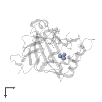 DIMETHYL SULFOXIDE in PDB entry 3oy0, assembly 1, top view.