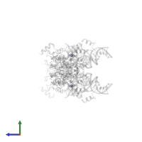 ZINC ION in PDB entry 3oyd, assembly 1, side view.