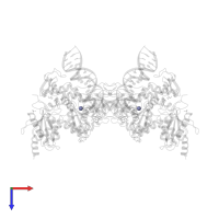 ZINC ION in PDB entry 3oyd, assembly 1, top view.