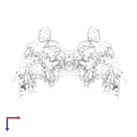 HEXANE-1,6-DIOL in PDB entry 3oym, assembly 1, top view.