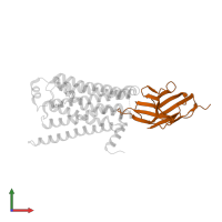 Camelid Antibody Fragment in PDB entry 3p0g, assembly 1, front view.