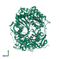 Insulin-degrading enzyme in PDB entry 3p7o, assembly 2, side view.