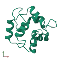 Parvalbumin beta in PDB entry 3pal, assembly 1, front view.