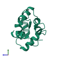 Parvalbumin alpha in PDB entry 3pat, assembly 1, side view.