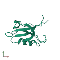 Tyrosine-protein phosphatase non-receptor type 13 in PDB entry 3pdz, assembly 1, front view.